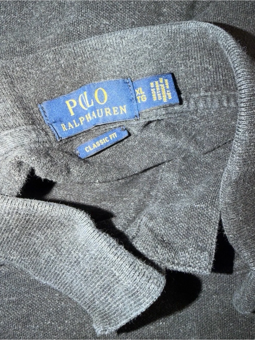 Ralph Lauren Men’s Heather Gray Short-Sleeve Polo XL